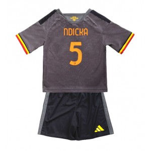 AS Roma Evan Ndicka #5 Jalkapallovaatteet Lasten Kolmas peliasu 2026-27 Lyhythihainen (+ Lyhyet housut)